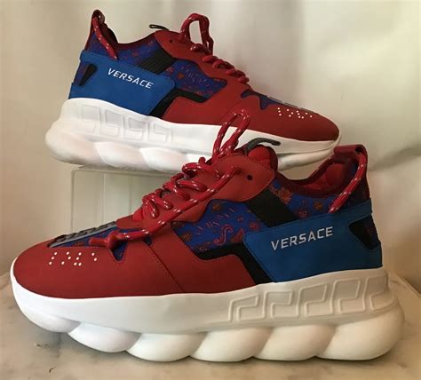 versace barocco chain reaction|authentic Versace chain reaction sneakers.